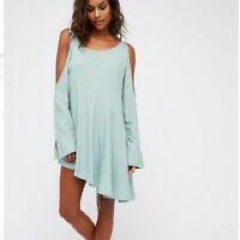 NWT Free People Clear Skys Cold Shoulder Dress Size XS